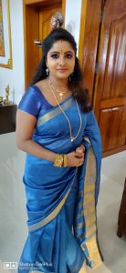 serial actress sreepadma in saree