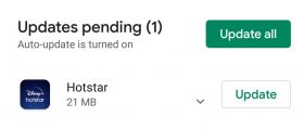 Update Hotstar App